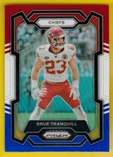 2023 Prizm 156 Drue Tranquill Red White Blue Kansas City Chiefs LB