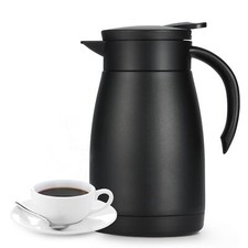 27 Oz Thermal Coffee Carafe With Ceramic Liner 750 Ml Coffee Dispenser Insulated
