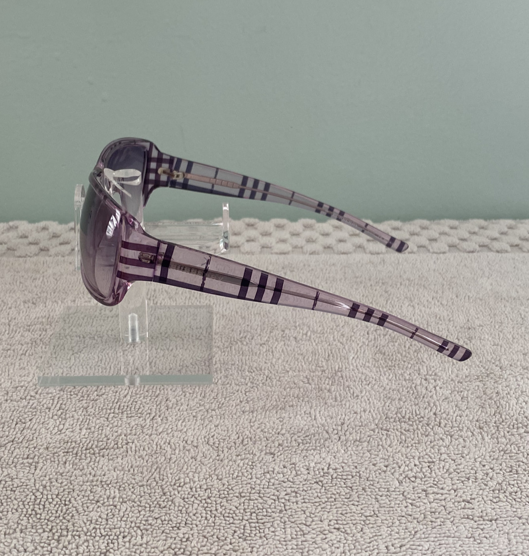 Vintage Burberry Sunglasses Purple Plaid Frames 125 B 8438/s  display picture 3