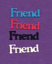 FRIEND  4 word die cuts scrapbook cards