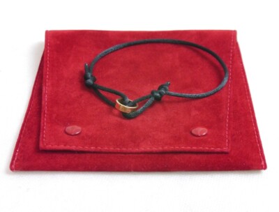 Authentic Cartier Bracelet Cord Love charity Rose Gold #4135