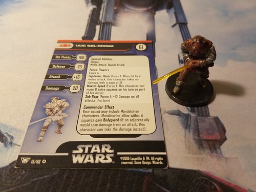 Star Wars Miniatures Champions of the Force 19 Ulic Qel-Droma