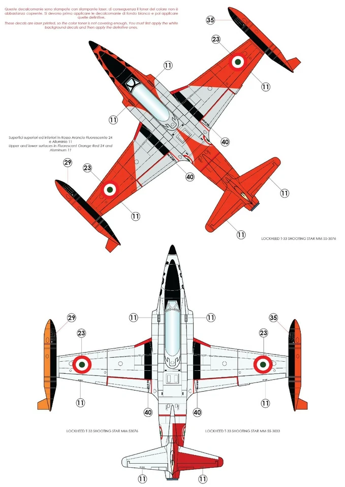 TAURO MODEL TM32/540 LOCKHEED T-33 SHOOTING STAR - AERONAUTICA MILITARE 1:32 - Immagine 4 di 4