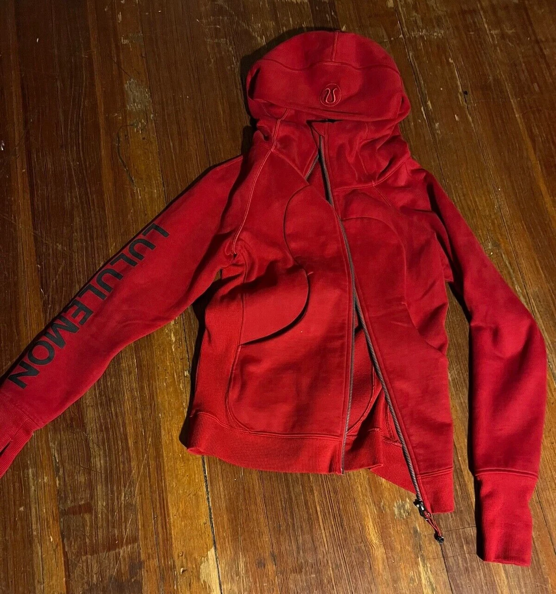 Lululemon red shop scuba hoodie