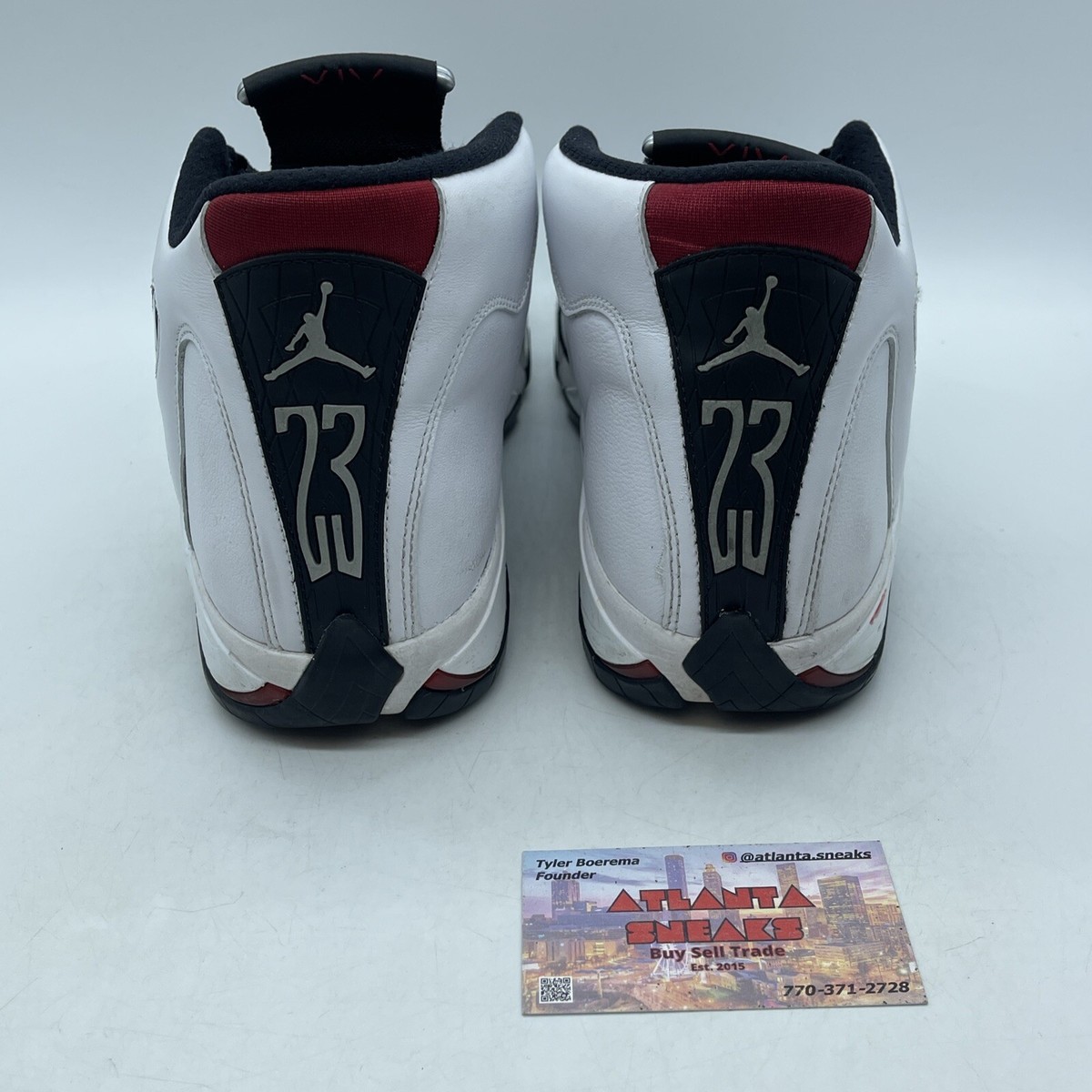 Size 11 - Air Jordan 14 Retro 2014 Black Toe White Red