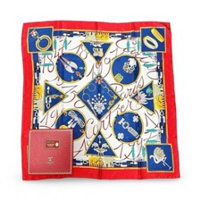 Must de Cartier Jewelry Animal-print Silk Scarf White Red