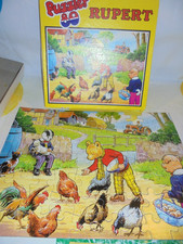 Vintage Jigsaw 80 Piece Rupert The Bear jigsaw puzzle -1 Missing piece - (Y193)