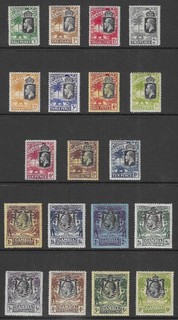 GAMBIA 1922 1927 FULL SET POSTAGE STAMPS KING GEORGE V SG 122 142 MLH/MH.