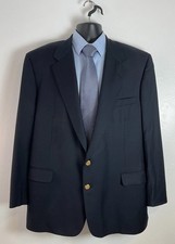 Royal Classic Men  s 48L Navy Blue Blazer Gold Buttons 2 Button Sport Coat Jacket