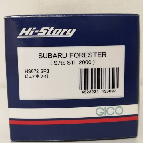 Hi-Story 1/43 Subaru Forester STI 2000 Blanco Puro con Caja Minicar Resina Japón Nuevo - Imagen 10 de 10