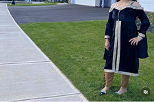 Women  s Black Velvet Salwar Kameez Outfit Set w/ Pants  Dupatta