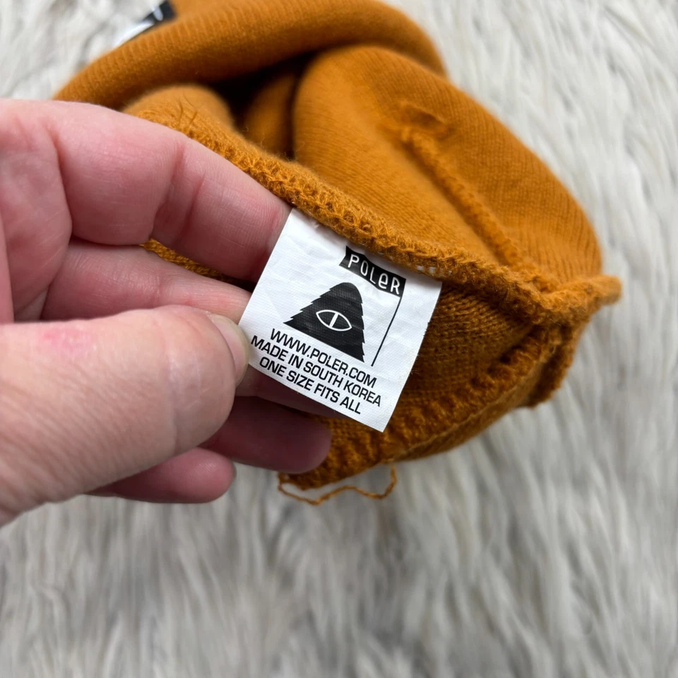 Gorro de punto naranja Poler OS para hombre Foto 4 de 4