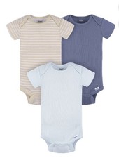 Gerber Baby 3-6M 3-Pack Onesies Bodysuits NWT Cotton Short Sleeve 