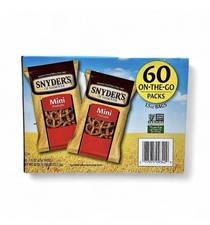 Snyder's of Hanover Mini Pretzels 60 On-The-Go Packs 1.5oz Each
