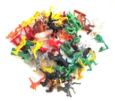 Vintage LOT of 56 Western Playsets Cowboys Indians 1950's '60s Rubber /Plastic