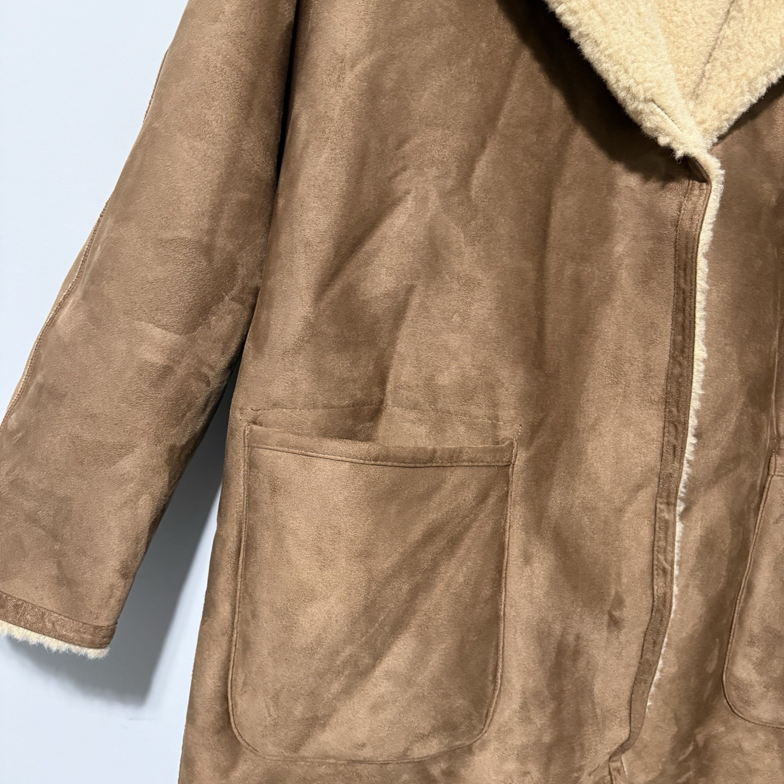 Mango Shearling look boho retro statement vintage… - image 10