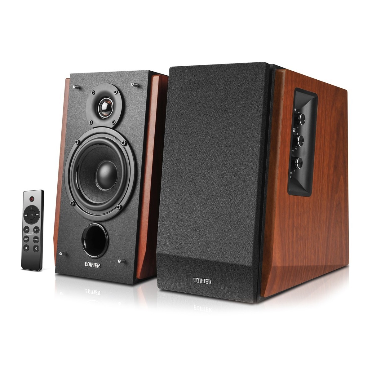 Edifier R1700BTS Active Bluetooth Bookshelf Speakers (Pair) Brown