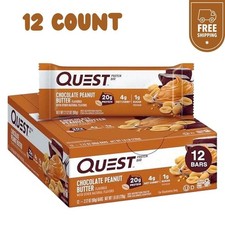 Quest Protein Bar Keto Bars, Chocolate Peanut Butter, 20g Protein, 12 Ct, New