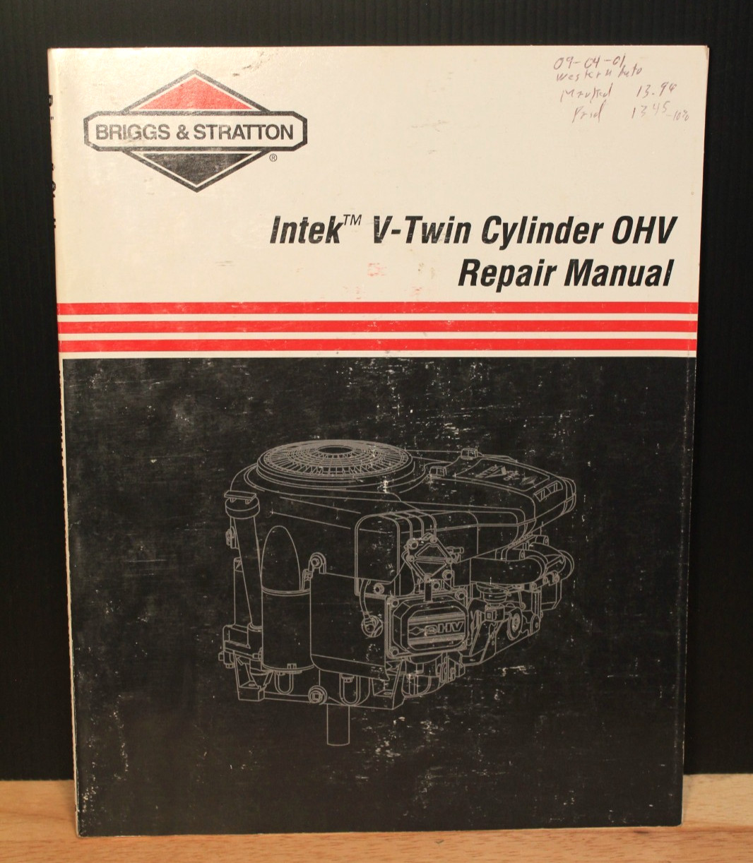 BRIGGS &amp; STRATTON Repair Manual Intek V-Twin Cylinder OHV Engines 273521-5/99