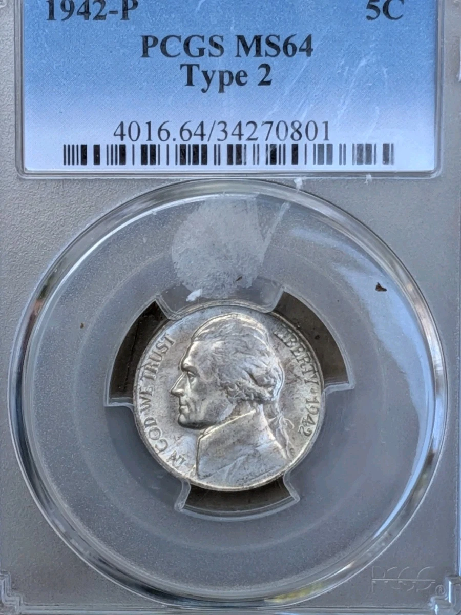 MS 64 Graded 1942 Year US Jefferson Nickels (1938-Now) for sale | eBay