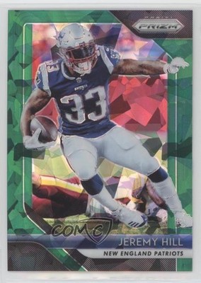 2018 Panini Prizm Green Crystals Prizm 8/75 Jeremy Hill #75 j2c