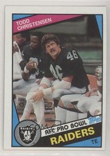 1984 Topps Todd Christensen #105 00ah