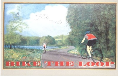 Bike the Loop 100 Miles in Madison County Florida Aileen W Mostel 2000 Postcard