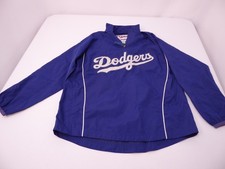 MLB Authentic Majestic Los Angeles Dodgers Kid's Small Pullover Windbreaker