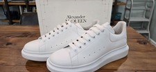 Alexander McQueen Oversized Sneakers White/White Leather Size 48 EU New In Box