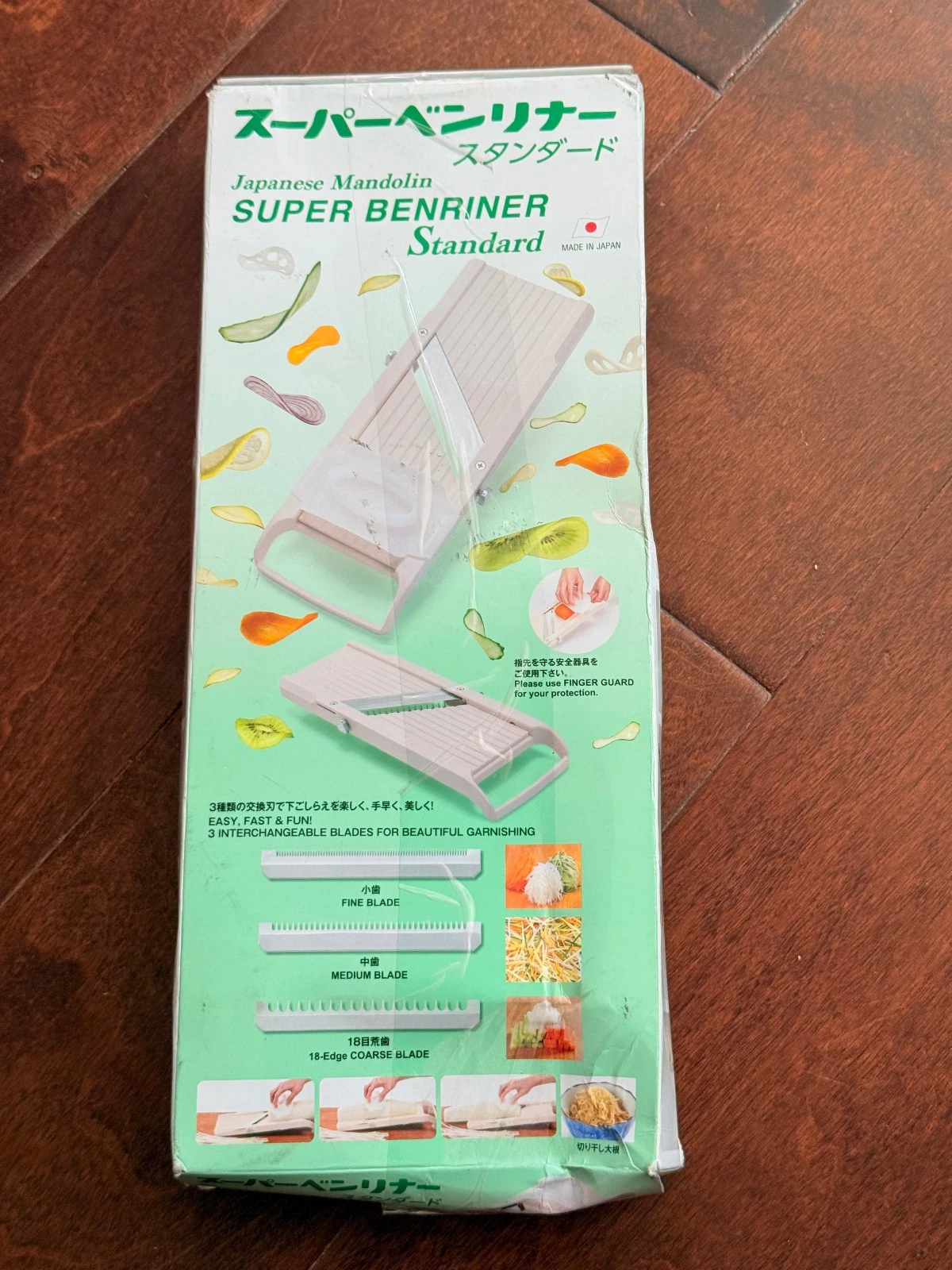 Benriner Super Slicer Mandolin, Japanese Wide Vegetable Slicer Standard