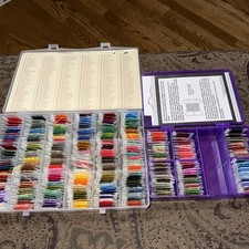 Lot 300 Cross stitch Embroidery thread floss multi color Craftways Cases