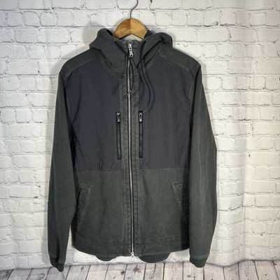 Lululemon Mens Dispatch Full Zip Hoodie Jacket Gray Size Large LM4182S