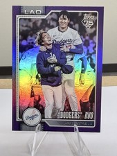Shohei Ohtani Yoshinobu Yamamoto 2026 Topps Series 1 Dodgers Duo Purple /250