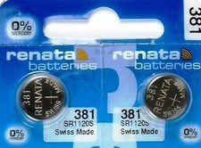 381 Renata SR1120S 2 piece Watch BA New packaging Authorized Seller