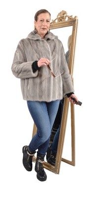 A5858 NERZJACKE PELZJACKE NERZ JACKE ECHT PELZ MANTEL - REAL MINK FUR COAT