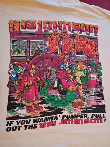 Vintage 90s Big Johnson Pumpers Shirt Oneita