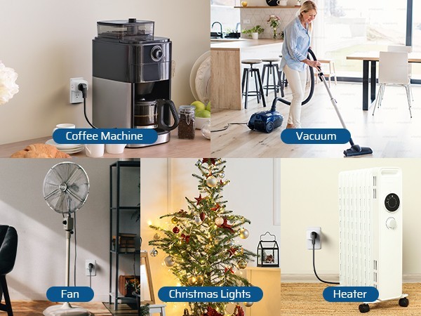 DEWENWILS Wireless Remote Control Outlet Switch, 3 Outlets 1 Remote, 100FT RF