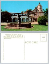 Mission San Luis Rey de Francia Oceanside California Curteichcolor Postcard