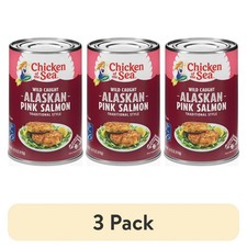 3 pack,Chicken of the Sea Wild Caught Alaskan Pink Salmon, 14.75 oz.