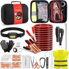 Car Emergency Roadside Kit 14 Piece Safety Survival Kit Auto Travel