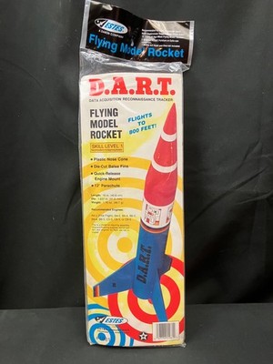 ESTES DART FLYING MODEL ROCKET KIT #1981 DAMON ERA--NEW/SEALED 1987
