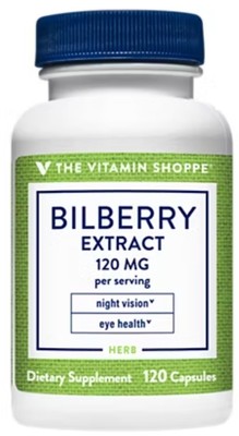 Bilberry Extract Eye Health 120 MG (120 Capsules) Vitamin Shoppe