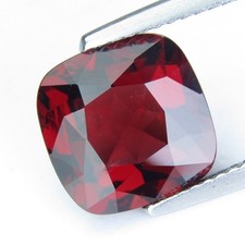 5.39Cts Stunning Natural Rhodolite Garnet 10mm Cushion Cut Loose Brazil Gemstone