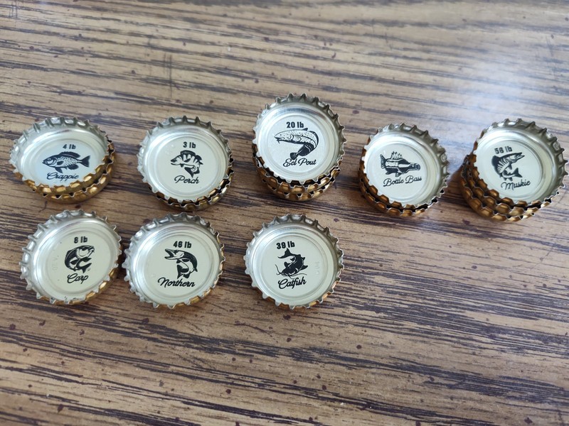 15 Total Grain Belt Beer Bottle Caps - 2026 The Tackle Box Series - 8 Different