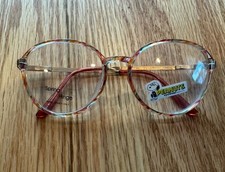 Vtg Peanuts Eyewear Snoopy Child Size Eyeglass Frames w/ Demo Lenses PT 72- pink