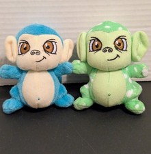 McDonald's Neopets Green Polka Dot BluMynci 4" Plush Stuffed Animals