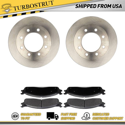 Front OE Brake Rotors Brake Pads Kit For 2003-2008 Dodge Ram 2500 Ram 3500