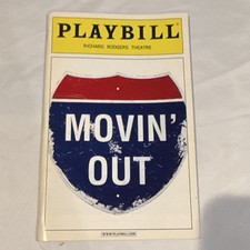 Movin' Out Playbill Richard Rodgers Theatre October 2002 Broadway Original