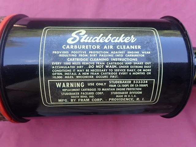 Conjunto de filtro de aire de carburador de tiro lateral Studebaker 1953-57, ¡nuevo en stock! Marco 533023X1 Foto 4 de 4