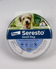 Sealed Seresto Flea and Tick Collar 8 Months Protection SMALL Dogs Under 18lbs